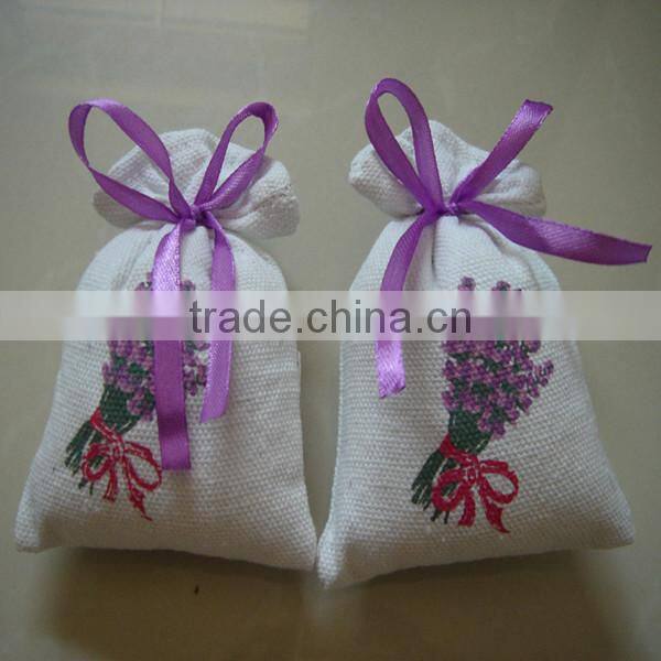 Good smell high quality linen or canvas perfume pouch
