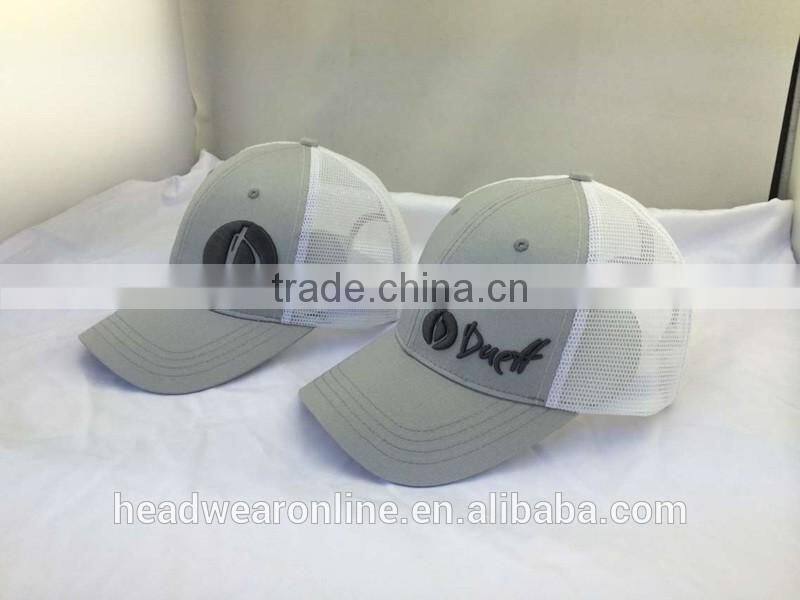 cheap 6 panel trucker hat and mesh hat with your own logo design