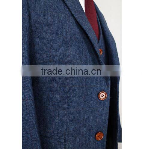 2016 Gentleman Style Custom Made Men Suits Tailor Suit Blazer 3 Piece (Jacket+Pants+Vest)