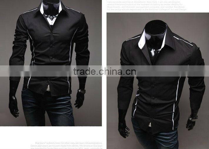 Stylish slim shirts new italian designs fashion shirts for man MOQ 10PCS MIX COLORS