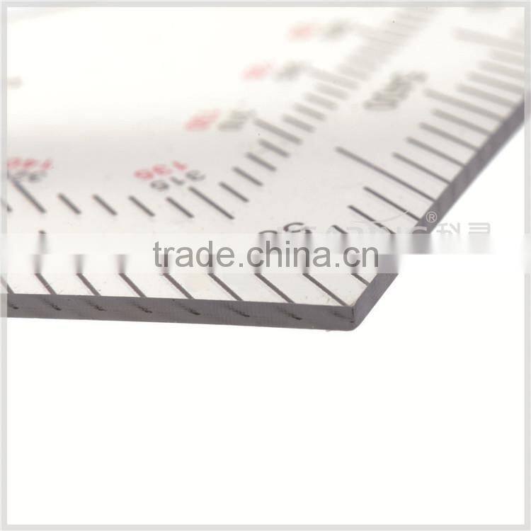 Kearing Chinese Manufacture military protractors transparent plastic square protractor #KMP-2