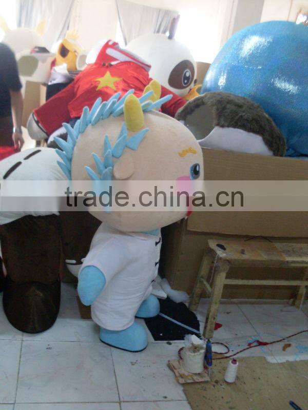 Fixed Little Dragon Horn Dino Mascot Costume Dinosaurs Mascot Costume