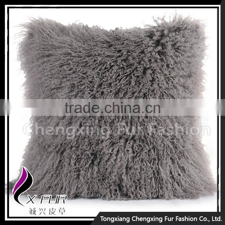 CX-D-04Q Wholesale Decorative Personalized Sheep Fur Cushion Cover