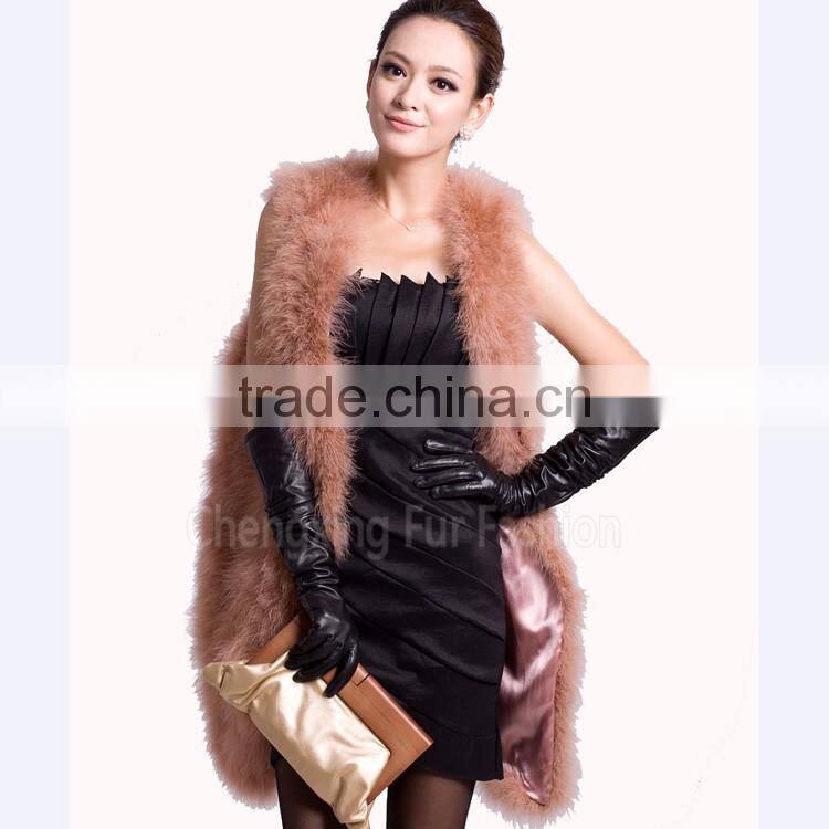 CX-G-B-137A Genuine Feather Lady Wear Clothes Turkey