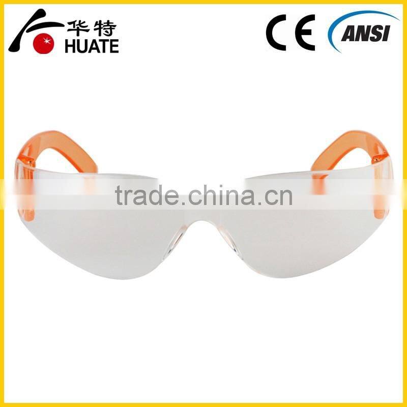 Custom colorful temple safety goggles eyewear glasses