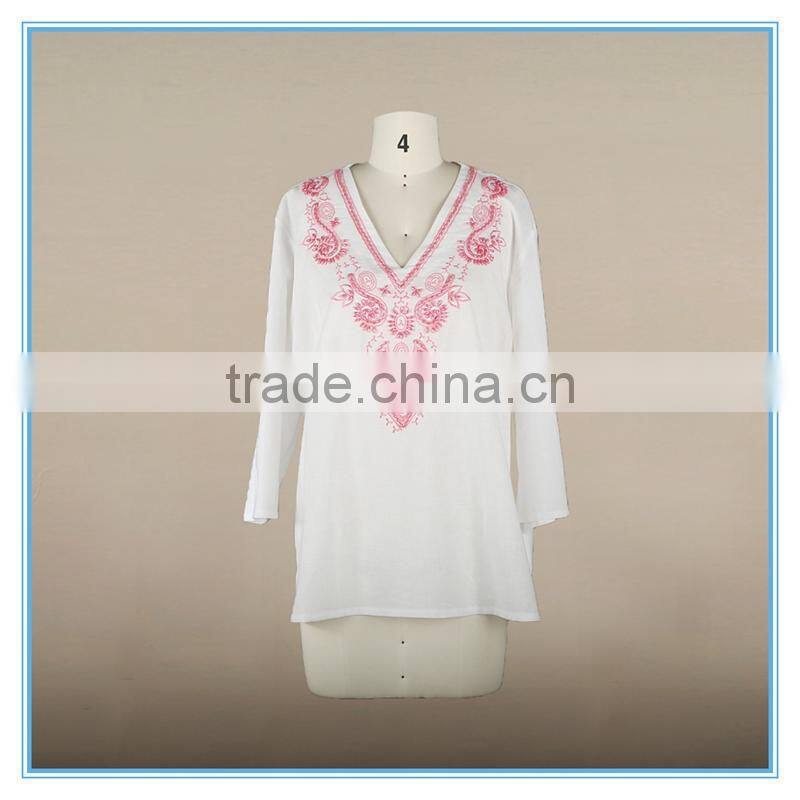 New design custom t shirt Sweatshirts office lady shirt with high quality