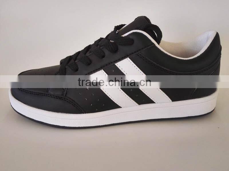 Cheaper china shoe factory price PU leather casual shoes for women