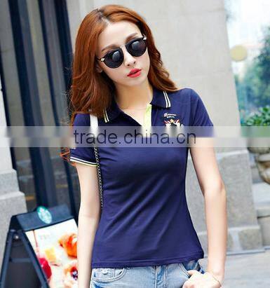 2017 Latest Women Polo Custom Cheap Polo Shirt Fashion Design Polo T-shirts