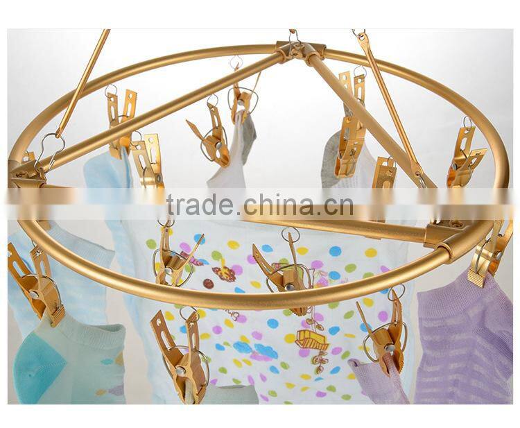 Hot selling s type hooks aluminium alloy clothes hangers baby cloth hanger