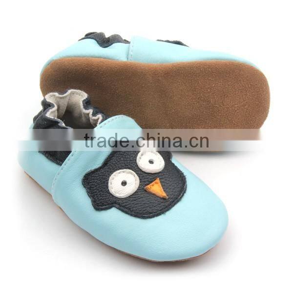 Wholesale breathable popular lovely soft leather baby shoes