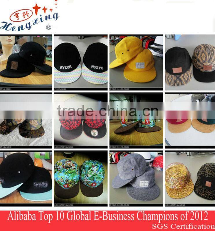 Flower leaf hat 5 panel hats wholesale