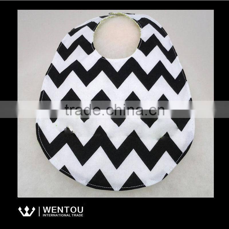 Wholesale Chevron Monogram Seersucker Bib