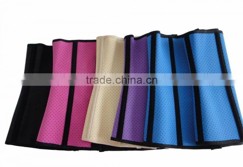 2017 New 9 Steel Boned ladies high quality latex Waist Trainer Corsets