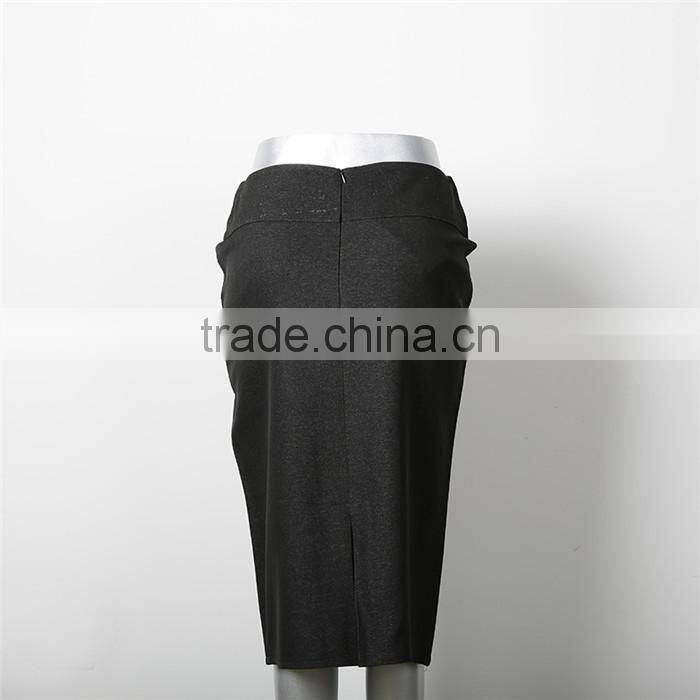 Latest new design high waist narrow women formal long skirt suit