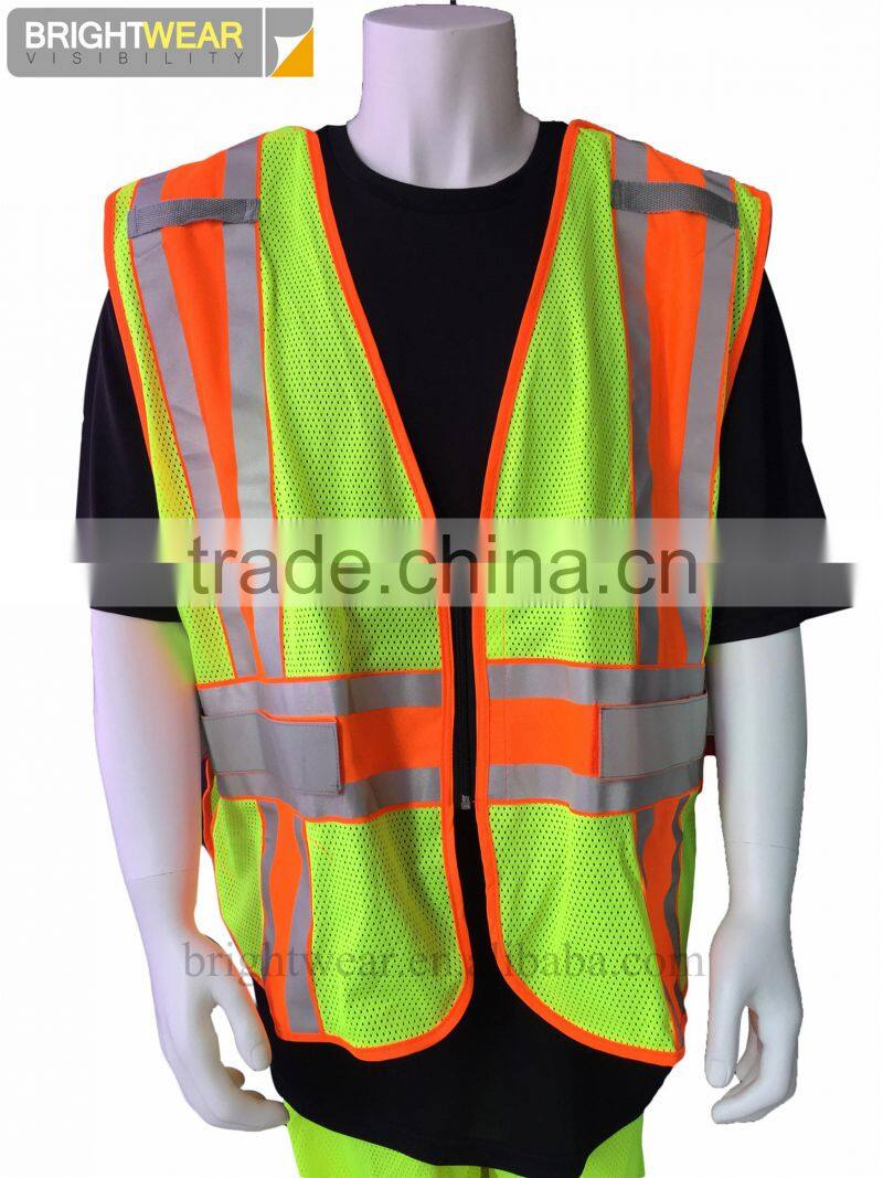 100% polyester ANSI mesh reflective safety vest