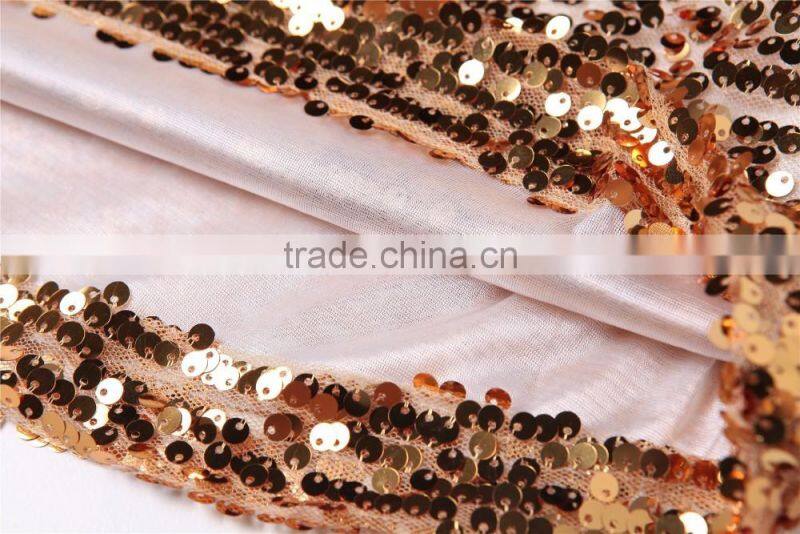 Womens sequin paillette detail golden hot gilrs tight shirt