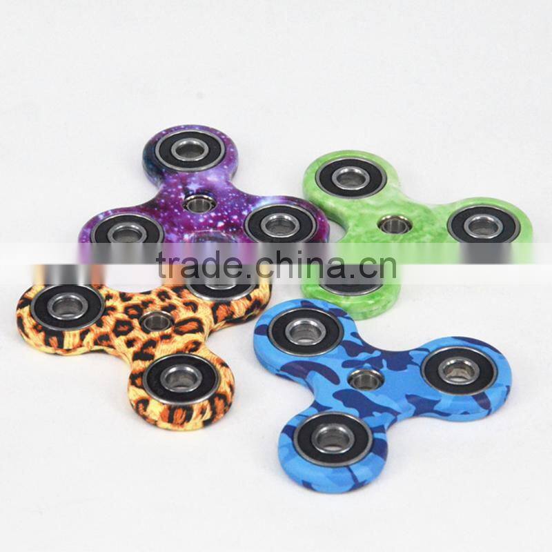 2017 Best Selling Toy Triangle Multicolor ABS Fidget Spinner