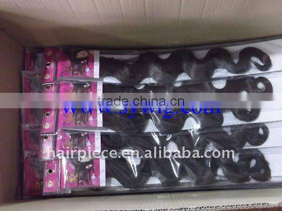 100% synthetic hair weaving/weft with reasonable price 100g