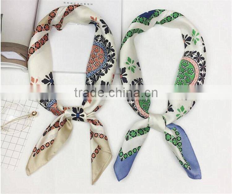 digital print fashion silk scarf