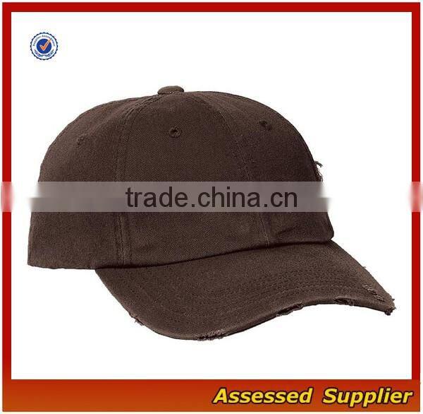 Hot fashion ripped dad hat custom blank cotton dad hat cool casual baseball cap for wholesale