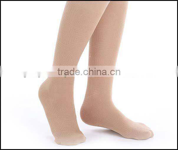 Street Fashion Wholesale Korean Sexy Elegant Anti-Bacterial Jacquard WIith Retro Coin Skin Color Woman 40D 9010 Socks