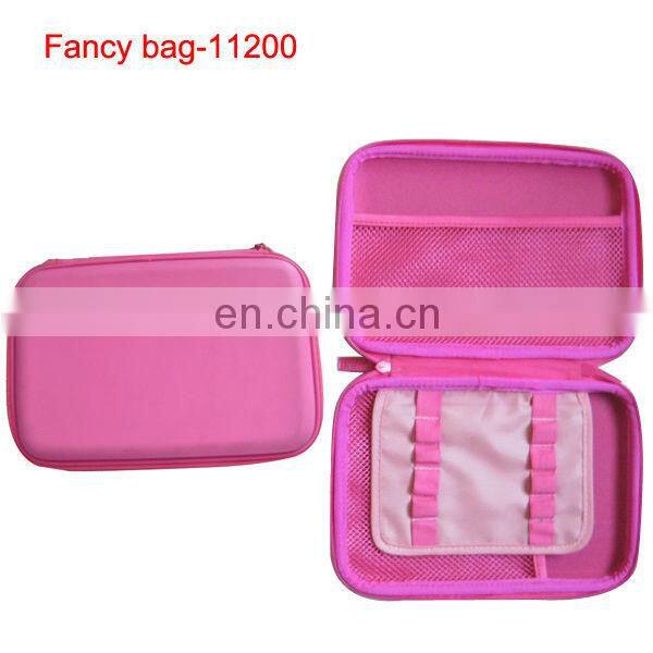Durable pink EVA pencil case , pencil box