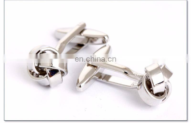 fashionable new design button make metal knot cufflinks