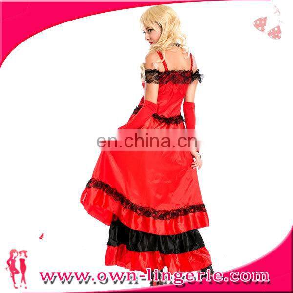 Top Quality Make Adult Performance Costume red wedding costumes party adult professional costumes