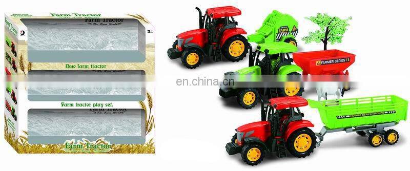 Popular Plastic Farm Tractor toy ,Friction Farm Truck ,Tool Truck Toy for Kids