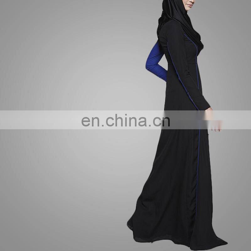 OEM China Wholesale Muslim Women Long Sleeves Maxi Dress Casual Abaya