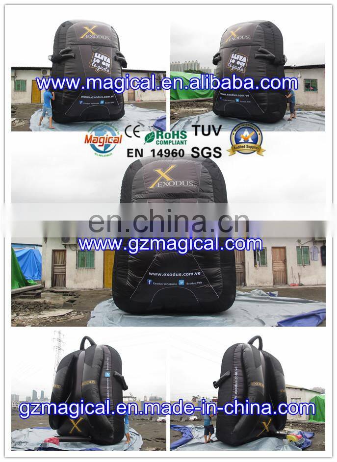 outdoor promotional advertising inflatable backpack replica