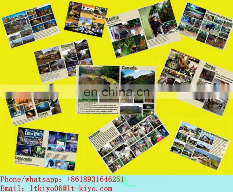 Animatronic life size dinosaur toys interactive dinosaur world for kids