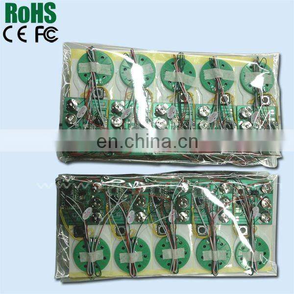 10 Seconds Or Customed Sound Recording Module For Greeting Cards