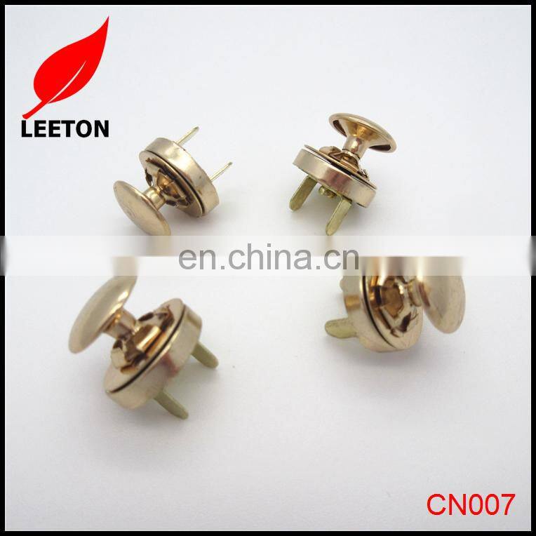 Factory supply 14mm rose gold magnetic button with rivet