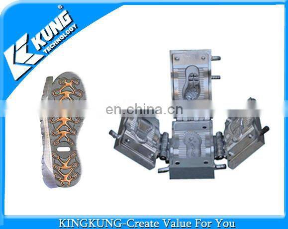 Popular design three color TPR/PVC outsole mould suit for Chinese Rotary machine