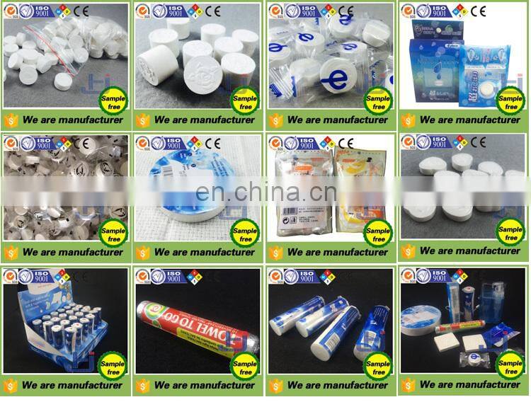 china factory oem welcomed 100% rayon (viscose) compressed dia6.0cm nonwoven colored bath towels