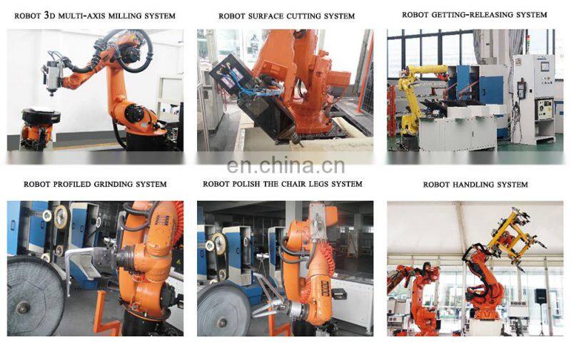 Automatic grinding polishing processing metal spare parts robot polishing machine for faucet