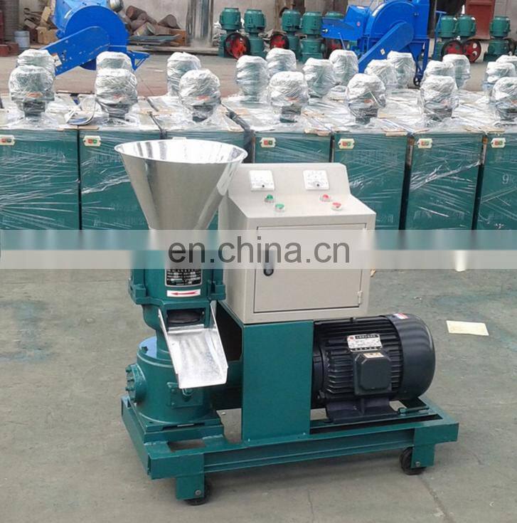 High Output Animal Feed Flat Die Fodder Wood Pellet Granulator Machine