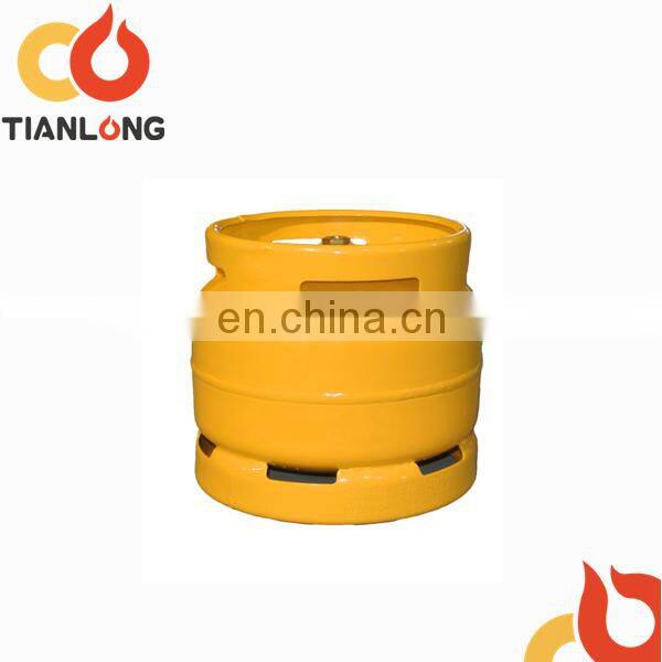 Nigeria 6KG vertical pressure lpg gas canister for cooking