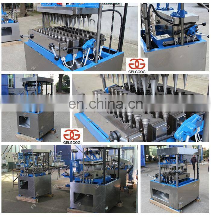Commercial Hot Sale Semi Automatic Sugar Wafer Pizza Cone Making Equipment Ice Cream Cone Machine