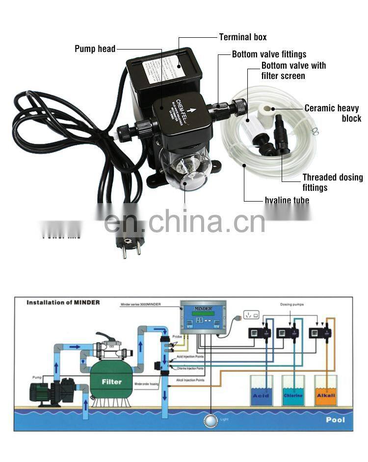 Swimming Pool Disinfect Chemical Liquid Usage Chemical Metering Pump