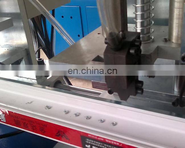 Window profile screw fixing plastic window machine