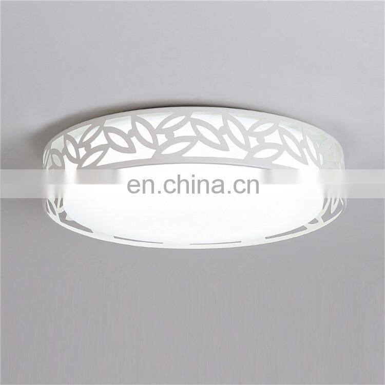 Round leaf modern simple LED ceiling light creative restaurant master bedroom light warm and romantic room light