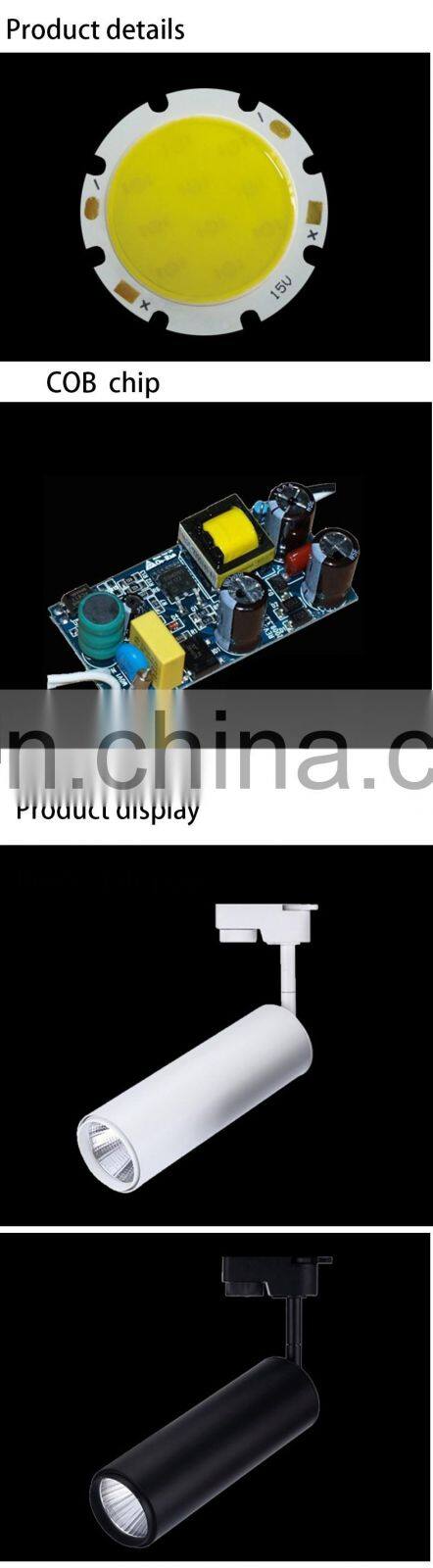 factory price exhibition hall led track light 12w led track rail spot light for shop store