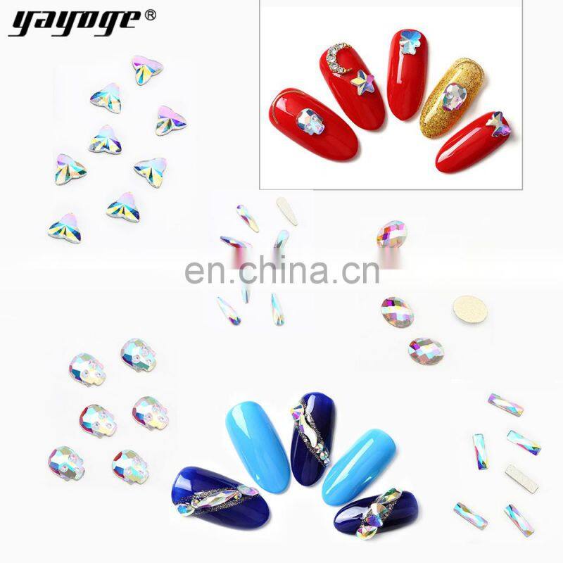 Yayoge Diamond Deb Shape Nail Files Crystal Polish Bottles