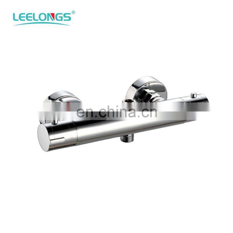 Brass Bathroom Thermostatic Shower Mixer Faucet Tap include water diverter