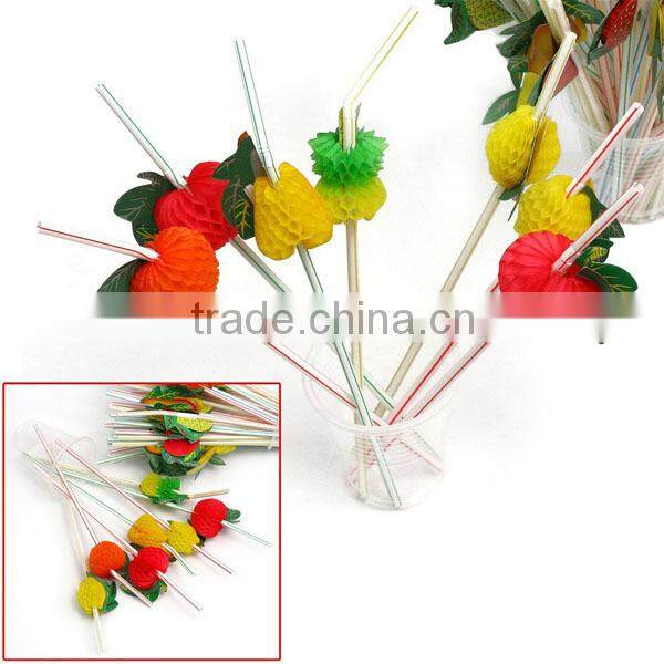Paper Fruit straws party or wedding decoration SC002