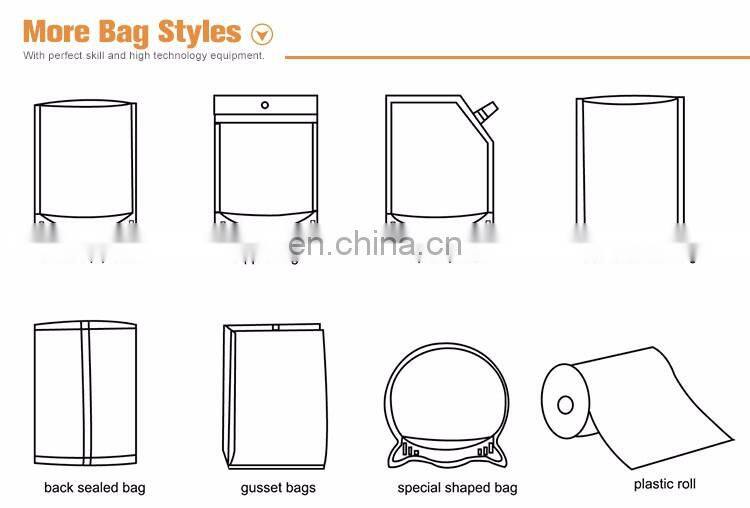 plastic aluminum foil flexible packaging for nut foodbags