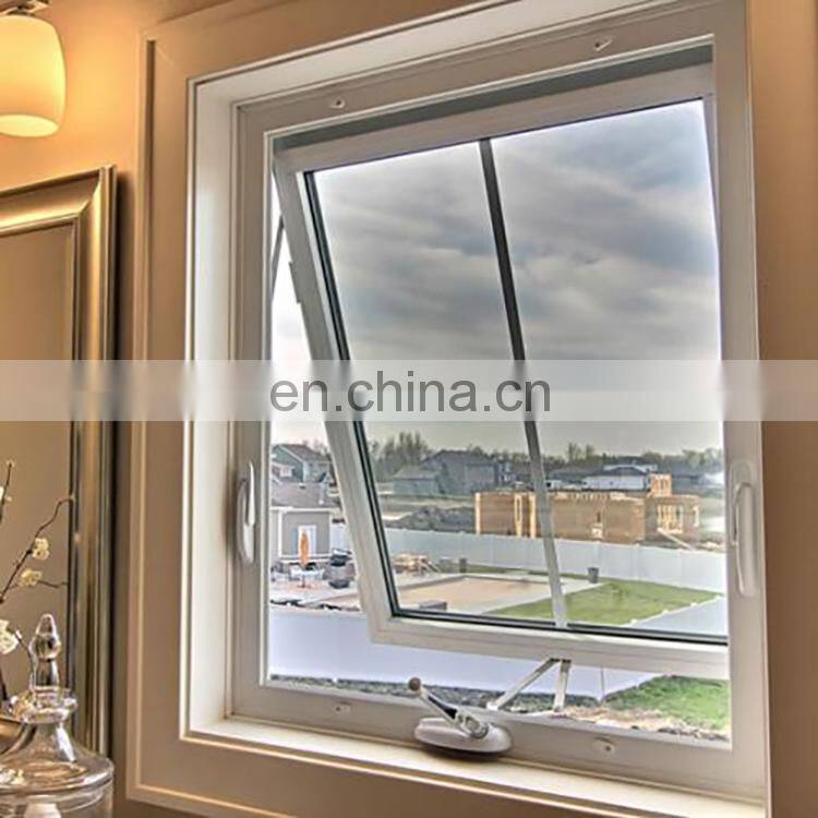 Australian Standards Aluminium Awning Window Hung Windows With Frosted Tempered Glass