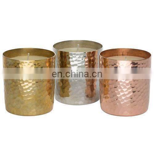 aluminium cast wax candle jar